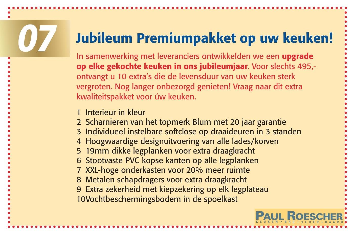 Jubileum Premiumpakket keuken